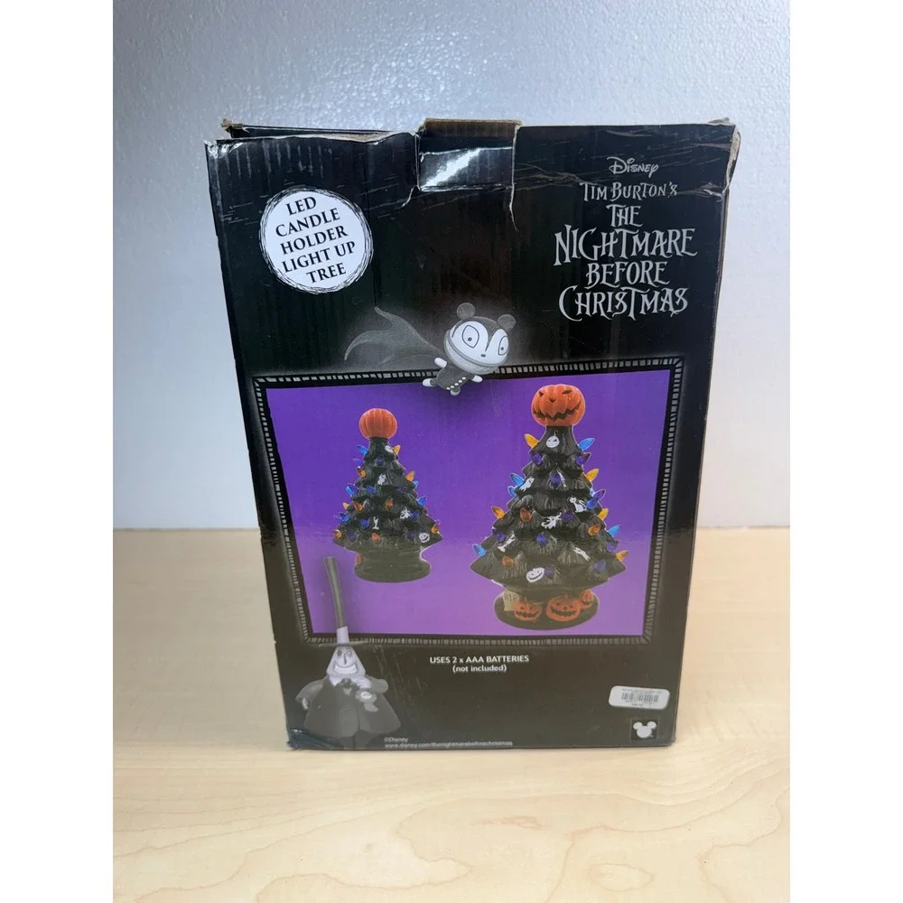 Hot‎ Topic Disney Nightmare Before Christmas Light Up Ceramic Tree Halloween